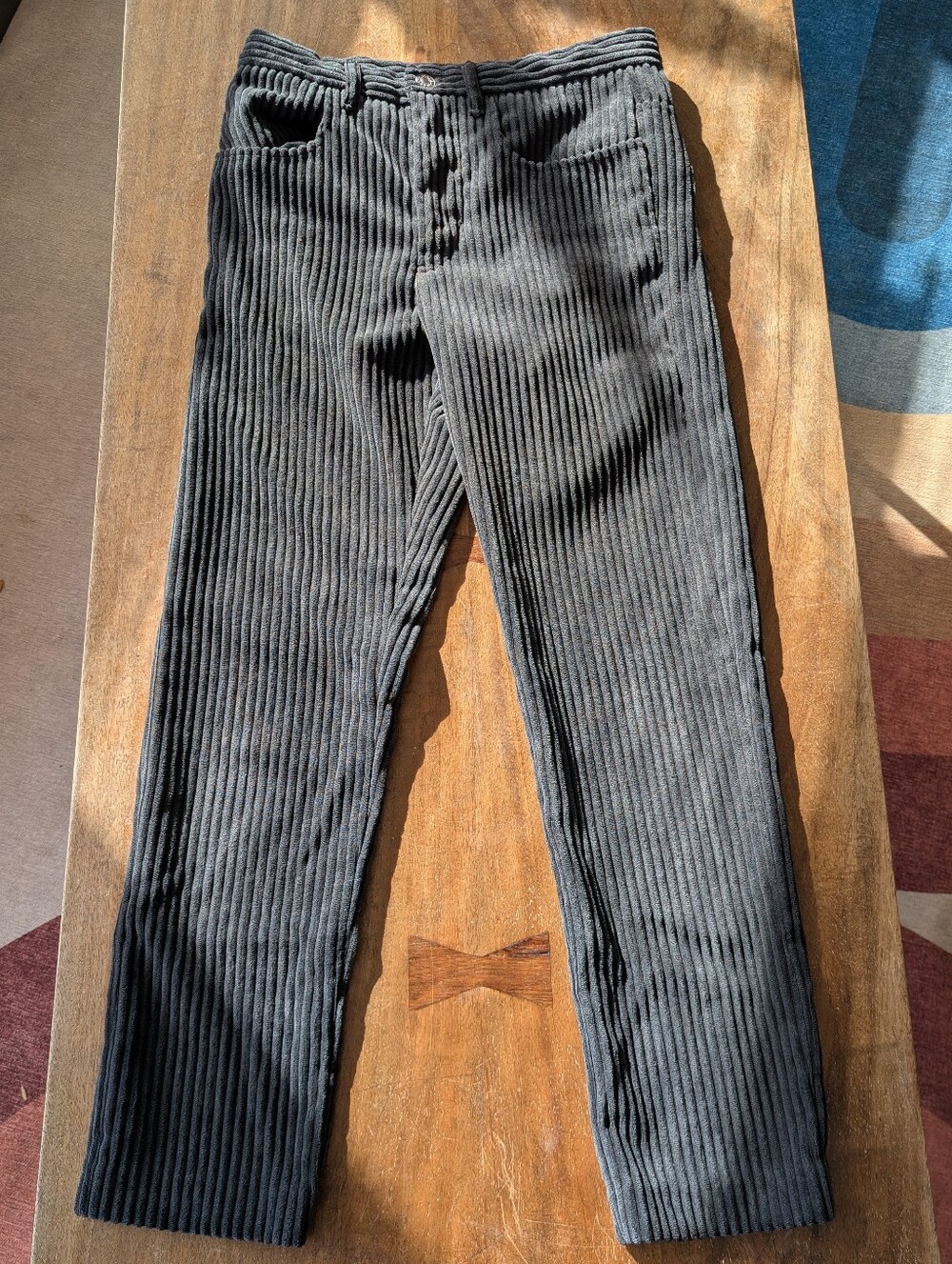 Isabel Marant Étoile Decorsy Charcoal Corduroy Trousers Size 36
